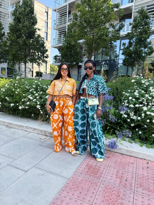 Adire Crop shirt and Pant set